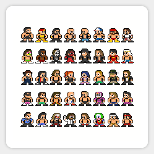 8-bit Wrestling! Sticker